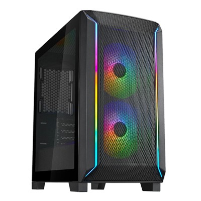 Корпус SilverStone Fara FA312Z-BG без БЖ, 2xUSB3.0, 2x140мм, ARGB VGA 365мм, LCS ready, TG Side Panel, mATX, чорний (SST-FA312Z- Корпус SilverStone Fara FA312Z-BG без БЖ, 2xUSB3.0, 2x140мм, ARGB VGA 365мм, LCS ready, TG Side Panel, mATX, чорний (SST-FA312Z-