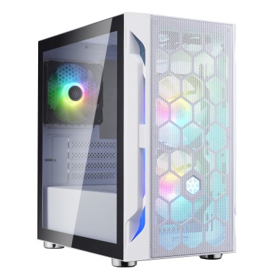 Корпус SilverStone Fara FAH1MW-PRO без БЖ, 1xUSB3.0, 2xUSB2.0, 3x120мм, ARGB VGA 320мм, LCS ready, TG Side Panel, mATX, білий (S Корпус SilverStone Fara FAH1MW-PRO без БЖ, 1xUSB3.0, 2xUSB2.0, 3x120мм, ARGB VGA 320мм, LCS ready, TG Side Panel, mATX, білий (S