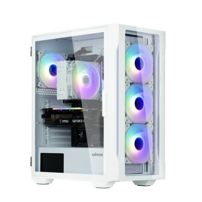Корпус Zalman I3 Neo TG без БЖ, 1xUSB3.0, 2xUSB2.0, 4x120мм ARGB, VGA 355мм, LCS ready, TG Side/Front Panel, ATX, білий (I3NEOTG Корпус Zalman I3 Neo TG без БЖ, 1xUSB3.0, 2xUSB2.0, 4x120мм ARGB, VGA 355мм, LCS ready, TG Side/Front Panel, ATX, білий (I3NEOTG