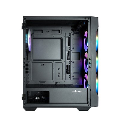 Корпус Zalman I3 Neo TG без БЖ, 1xUSB3.0, 2xUSB2.0, 4x120мм ARGB, VGA 355мм, LCS ready, TG Side/Front Panel, ATX, чорний (I3NEOT Корпус Zalman I3 Neo TG без БЖ, 1xUSB3.0, 2xUSB2.0, 4x120мм ARGB, VGA 355мм, LCS ready, TG Side/Front Panel, ATX, чорний (I3NEOT