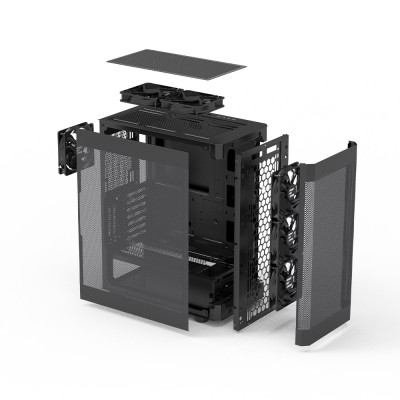 Корпус Zalman I4 без БЖ, 2xUSB3.0, 1xUSB2.0, 6x120мм, VGA 320мм, LCS ready, Mesh Side/Front Panel, ATX, чорний (I4BLACK) Корпус Zalman I4 без БЖ, 2xUSB3.0, 1xUSB2.0, 6x120мм, VGA 320мм, LCS ready, Mesh Side/Front Panel, ATX, чорний (I4BLACK)