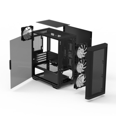 Корпус Zalman M4 без БЖ, 2xUSB3.0, 1xUSB2.0, 4x120мм ARGB, VGA 320мм, LCS ready, TG Side Window, mATX, чорний (M4BLACK) Корпус Zalman M4 без БЖ, 2xUSB3.0, 1xUSB2.0, 4x120мм ARGB, VGA 320мм, LCS ready, TG Side Window, mATX, чорний (M4BLACK)