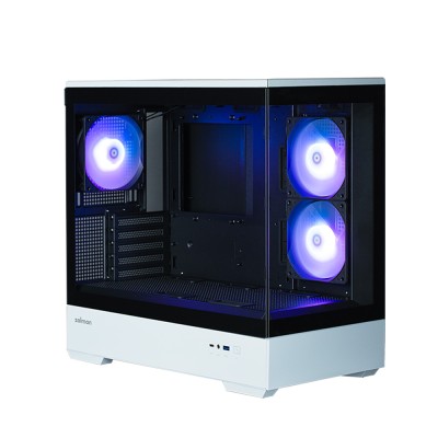 Корпус Zalman P30 без БЖ, 1xUSB3.0, 1xUSBType-C, 3x120мм ARGB, VGA 420мм, LCS ready, TG Side Panel, mATX, чорний/білий (P30BW) Корпус Zalman P30 без БЖ, 1xUSB3.0, 1xUSBType-C, 3x120мм ARGB, VGA 420мм, LCS ready, TG Side Panel, mATX, чорний/білий (P30BW)