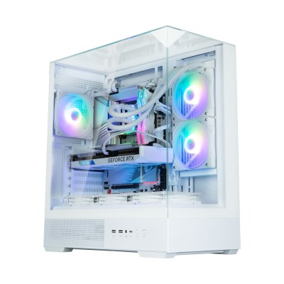 Корпус Zalman P40 Prism без БЖ, 2xUSB3.0, 1xUSBType-C, 1x120мм ARGB, VGA 420мм, LCS ready, TG 3x Panels, ATX, білий (P40PRISMWHI Корпус Zalman P40 Prism без БЖ, 2xUSB3.0, 1xUSBType-C, 1x120мм ARGB, VGA 420мм, LCS ready, TG 3x Panels, ATX, білий (P40PRISMWHI