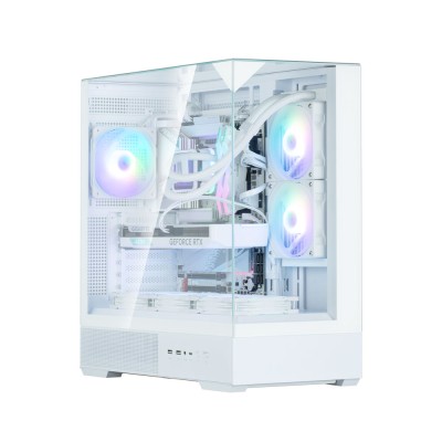 Корпус Zalman P40 Prism без БЖ, 2xUSB3.0, 1xUSBType-C, 1x120мм ARGB, VGA 420мм, LCS ready, TG 3x Panels, ATX, білий (P40PRISMWHI Корпус Zalman P40 Prism без БЖ, 2xUSB3.0, 1xUSBType-C, 1x120мм ARGB, VGA 420мм, LCS ready, TG 3x Panels, ATX, білий (P40PRISMWHI