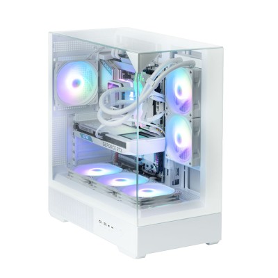 Корпус Zalman P40 Prism без БЖ, 2xUSB3.0, 1xUSBType-C, 1x120мм ARGB, VGA 420мм, LCS ready, TG 3x Panels, ATX, білий (P40PRISMWHI Корпус Zalman P40 Prism без БЖ, 2xUSB3.0, 1xUSBType-C, 1x120мм ARGB, VGA 420мм, LCS ready, TG 3x Panels, ATX, білий (P40PRISMWHI