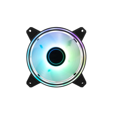 Корпусний вентилятор 2E GAMING Air Cool Infinity M ACF120IMW-ARGB, 120мм, 1200rpm, 3pin, 3pin +5VARGB, 22dBa, чорний Корпусний вентилятор 2E GAMING Air Cool Infinity M ACF120IMW-ARGB, 120мм, 1200rpm, 3pin, 3pin +5VARGB, 22dBa, чорний