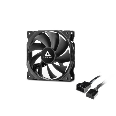 Корпусний вентилятор CHIEFTEC ZF-1225PWM, 120мм, 1600rpm, HDB, 4pin PWM, 25.5dBa, чорний Корпусний вентилятор CHIEFTEC ZF-1225PWM, 120мм, 1600rpm, HDB, 4pin PWM, 25.5dBa, чорний