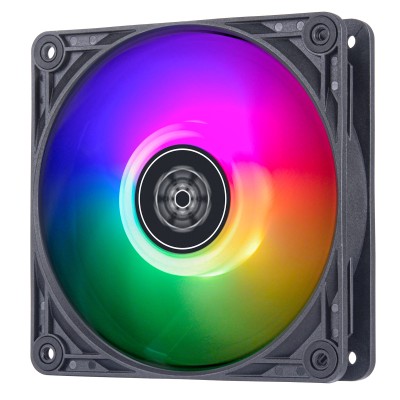 Корпусний вентилятор SilverStone Vista VS120B-ARGB, 120мм, 2000rpm, 4pin PWM, 3pin +5VARGB, 30.6dBa, чорний Корпусний вентилятор SilverStone Vista VS120B-ARGB, 120мм, 2000rpm, 4pin PWM, 3pin +5VARGB, 30.6dBa, чорний