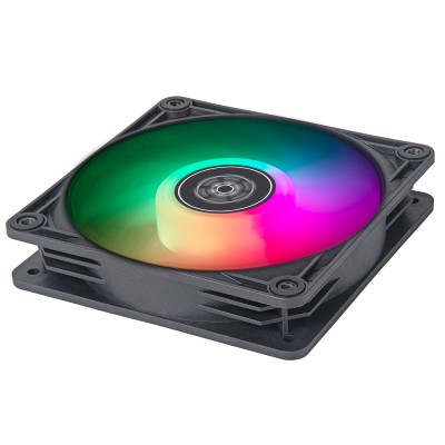 Корпусний вентилятор SilverStone Vista VS120B-ARGB, 120мм, 2000rpm, 4pin PWM, 3pin +5VARGB, 30.6dBa, чорний Корпусний вентилятор SilverStone Vista VS120B-ARGB, 120мм, 2000rpm, 4pin PWM, 3pin +5VARGB, 30.6dBa, чорний