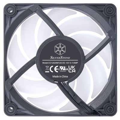 Корпусний вентилятор SilverStone Vista VS120B-ARGB, 120мм, 2000rpm, 4pin PWM, 3pin +5VARGB, 30.6dBa, чорний Корпусний вентилятор SilverStone Vista VS120B-ARGB, 120мм, 2000rpm, 4pin PWM, 3pin +5VARGB, 30.6dBa, чорний