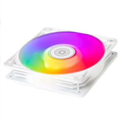 Корпусний вентилятор SilverStone Vista VS120W-ARGB, 120мм, 2000rpm, 4pin PWM, 3pin +5VARGB, 30.6dBa, білий Корпусний вентилятор SilverStone Vista VS120W-ARGB, 120мм, 2000rpm, 4pin PWM, 3pin +5VARGB, 30.6dBa, білий
