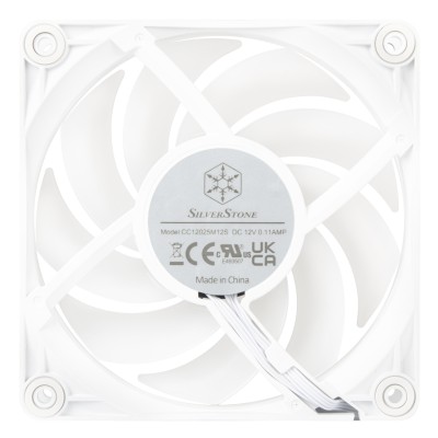 Корпусний вентилятор SilverStone Vista VS120W-ARGB, 120мм, 2000rpm, 4pin PWM, 3pin +5VARGB, 30.6dBa, білий Корпусний вентилятор SilverStone Vista VS120W-ARGB, 120мм, 2000rpm, 4pin PWM, 3pin +5VARGB, 30.6dBa, білий