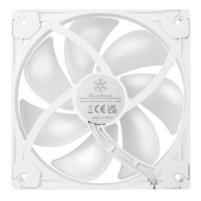 Корпусний вентилятор SilverStone Vista VS140W ARGB, 140мм, 1600rpm, 4pin PWM, 3pin +5VARGB, 30.8dBa, білий Корпусний вентилятор SilverStone Vista VS140W ARGB, 140мм, 1600rpm, 4pin PWM, 3pin +5VARGB, 30.8dBa, білий