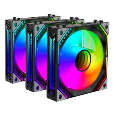 Корпусні вентилятори 2E GAMING Air Cool Magic Mirror ACF120MB-ARGB, 3x120мм, 2000rpm, 4pin PWM +5VARGB, 20.5dBa, чорний Корпусні вентилятори 2E GAMING Air Cool Magic Mirror ACF120MB-ARGB, 3x120мм, 2000rpm, 4pin PWM +5VARGB, 20.5dBa, чорний