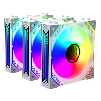 Корпусні вентилятори 2E GAMING Air Cool Magic Mirror ACF120MW-ARGB, 3x120мм, 2000rpm, 4pin PWM +5VARGB, 20.5dBa, білий Корпусні вентилятори 2E GAMING Air Cool Magic Mirror ACF120MW-ARGB, 3x120мм, 2000rpm, 4pin PWM +5VARGB, 20.5dBa, білий