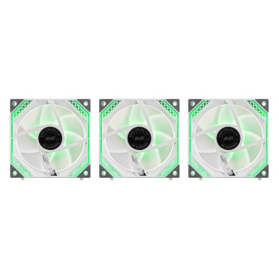 Корпусні вентилятори 2E GAMING Air Cool Magic Mirror ACF120MW-ARGB, 3x120мм, 2000rpm, 4pin PWM +5VARGB, 20.5dBa, білий Корпусні вентилятори 2E GAMING Air Cool Magic Mirror ACF120MW-ARGB, 3x120мм, 2000rpm, 4pin PWM +5VARGB, 20.5dBa, білий