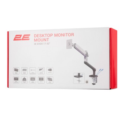 Кріплення монітора 2E Evdo настільне USB 3.0 хаб (2EDGEREDUSB) Кріплення монітора 2E Evdo настільне USB 3.0 хаб (2EDGEREDUSB)
