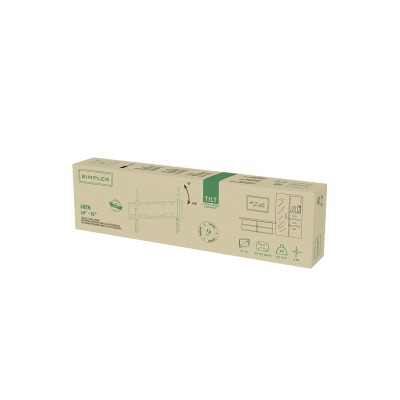 Кріплення ТВ з кутом нахилу Simpler 68EN 40-80" Кріплення ТВ з кутом нахилу Simpler 68EN 40-80"