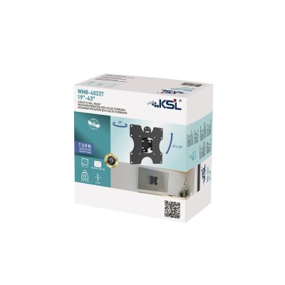Кріплення ТВ поворотне KSL WMB-4022T 19-43" Кріплення ТВ поворотне KSL WMB-4022T 19-43"