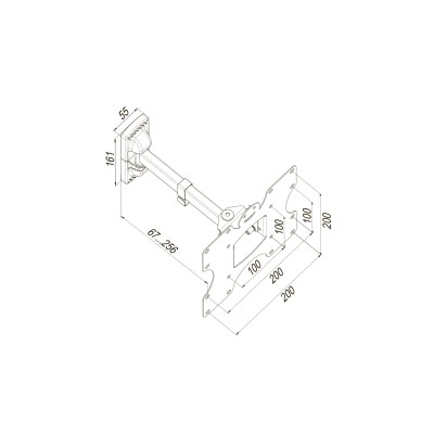 Кріплення ТВ поворотне KSL WMO-4023T 19-43" Кріплення ТВ поворотне KSL WMO-4023T 19-43"