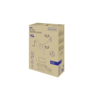 Кріплення ТВ поворотне Simpler 26ET 22-43" Кріплення ТВ поворотне Simpler 26ET 22-43"