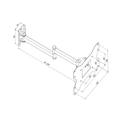 Кріплення ТВ поворотне Simpler 27ET 22-43" Кріплення ТВ поворотне Simpler 27ET 22-43"