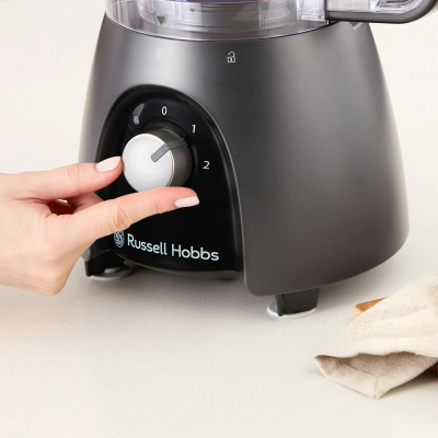 Кухонна машина Russell Hobbs Desire Matte Charcoal, 600Вт, чаша-пластик, корпус-пластик, насадок-4, чорний (27111-56) Кухонна машина Russell Hobbs Desire Matte Charcoal, 600Вт, чаша-пластик, корпус-пластик, насадок-4, чорний (27111-56)
