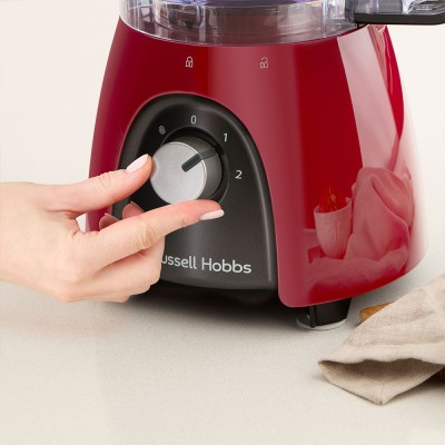 Кухонна машина Russell Hobbs Desire Red, 600Вт, чаша-пластик, корпус-пластик, насадок-4, червоний (27110-56)