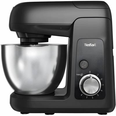Кухонна машина Tefal Bake Partner 1100Вт, чаша-метал, корпус-пластик, насадок-8, чорний (QB525838) Кухонна машина Tefal Bake Partner 1100Вт, чаша-метал, корпус-пластик, насадок-8, чорний (QB525838)
