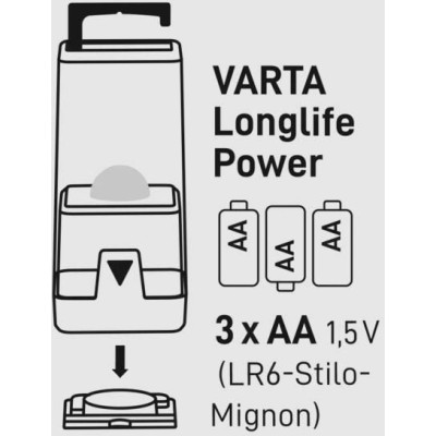 Ліхтар VARTA Кемпінговий Ambiance L10 , IP54, до 150 люмен, до 250 годин роботи, 3хАА (16666101111) Ліхтар VARTA Кемпінговий Ambiance L10 , IP54, до 150 люмен, до 250 годин роботи, 3хАА (16666101111)