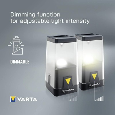 Ліхтар VARTA Кемпінговий Ambiance L30RH з гібридною системою живлення акумулятор/батарейки, IP54, до 500 люмен, до 370 годин роб Ліхтар VARTA Кемпінговий Ambiance L30RH з гібридною системою живлення акумулятор/батарейки, IP54, до 500 люмен, до 370 годин роб