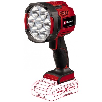Ліхтар акумуляторний Einhell TE-CL 18/2500 LiAC - Solo акум., PXC, 2500 лм, 18В, 6500 К, 7 LED, 18/12В, 0.6 кг (без АКБ і ЗП) (4