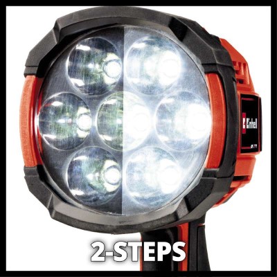 Ліхтар акумуляторний Einhell TE-CL 18/2500 LiAC - Solo акум., PXC, 2500 лм, 18В, 6500 К, 7 LED, 18/12В, 0.6 кг (без АКБ і ЗП) (4