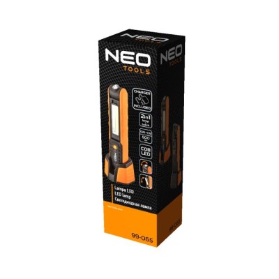 Ліхтар інспекційний акумуляторний Neo Tools, 2600мА•год, 500лм, 5+1Вт, база+ЗП, індикатор заряду, гачок, магніт, IP20 (99-065) Ліхтар інспекційний акумуляторний Neo Tools, 2600мА•год, 500лм, 5+1Вт, база+ЗП, індикатор заряду, гачок, магніт, IP20 (99-065)