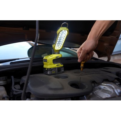 Ліхтар інспекційний акумуляторний Ryobi ONE+ R18ALP-0, 18В, 900лм, обертання по 2 осях, 3 функції освітлення без АКБ та ЗП (5133 Ліхтар інспекційний акумуляторний Ryobi ONE+ R18ALP-0, 18В, 900лм, обертання по 2 осях, 3 функції освітлення без АКБ та ЗП (5133