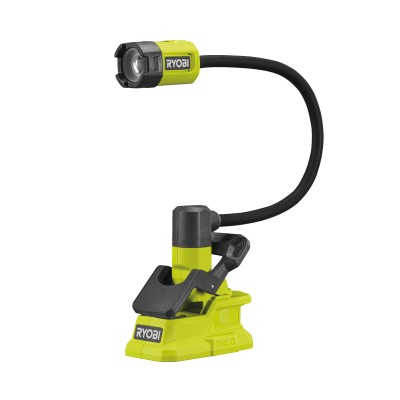 Ліхтар інспекційний акумуляторний Ryobi ONE+ RLCF18-0, 18В, 400лм, 2 функції освітлення, гнучкий, затискач без АКБ та ЗП (513300 Ліхтар інспекційний акумуляторний Ryobi ONE+ RLCF18-0, 18В, 400лм, 2 функції освітлення, гнучкий, затискач без АКБ та ЗП (513300