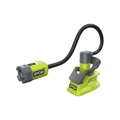 Ліхтар інспекційний акумуляторний Ryobi ONE+ RLCF18-0, 18В, 400лм, 2 функції освітлення, гнучкий, затискач без АКБ та ЗП (513300 Ліхтар інспекційний акумуляторний Ryobi ONE+ RLCF18-0, 18В, 400лм, 2 функції освітлення, гнучкий, затискач без АКБ та ЗП (513300