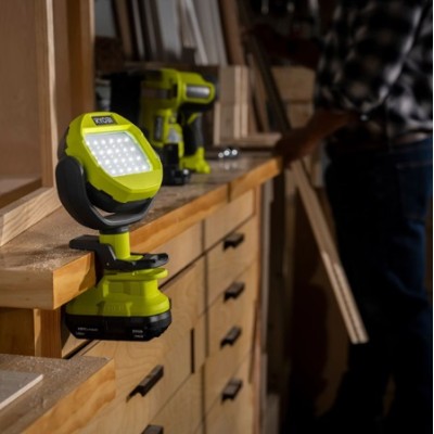 Ліхтар інспекційний акумуляторний Ryobi ONE+ RLCL18-0, 18В, 1000лм, 2 функції освітлення, затискач без АКБ та ЗП (5133005594)