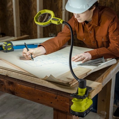 Ліхтар інспекційний акумуляторний Ryobi ONE+ RML18-0, 18В, 500лм, 2 функції освітлення, гнучкий, затискач без АКБ та ЗП (5133005 Ліхтар інспекційний акумуляторний Ryobi ONE+ RML18-0, 18В, 500лм, 2 функції освітлення, гнучкий, затискач без АКБ та ЗП (5133005