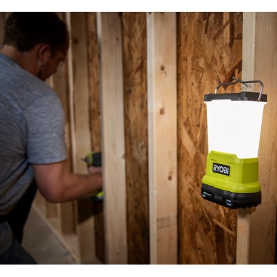 Ліхтар кемпінговий акумуляторний Ryobi ONE+ RLL18-0, 850лм, USB для заряджання пристроїв, 3 функції освітлення без АКБ та ЗП (51 Ліхтар кемпінговий акумуляторний Ryobi ONE+ RLL18-0, 850лм, USB для заряджання пристроїв, 3 функції освітлення без АКБ та ЗП (51