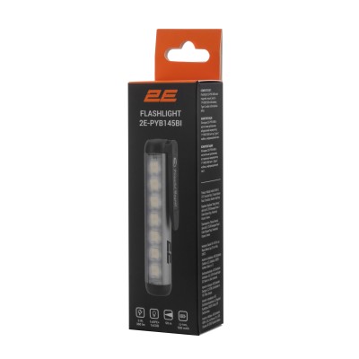 Ліхтар ручний акумуляторний 2E PYB145BI USB-C 500мА·год 300лм 3Вт 4 режими освітлення IPX4 0.05кг (2E-PYB145BI) Ліхтар ручний акумуляторний 2E PYB145BI USB-C 500мА·год 300лм 3Вт 4 режими освітлення IPX4 0.05кг (2E-PYB145BI)