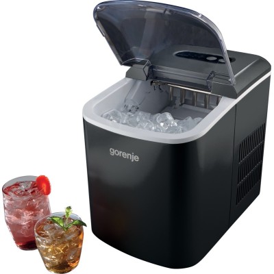Льодогенератор побутовий Gorenje, 12кг/добу, 2.2л, дисплей, чорний (IMC1200B) Льодогенератор побутовий Gorenje, 12кг/добу, 2.2л, дисплей, чорний (IMC1200B)
