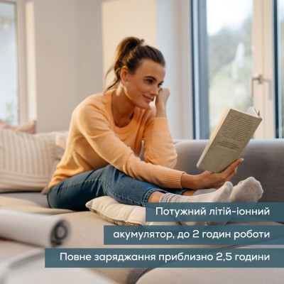 Масажна подушка Beurer для плечей, шиї, спини, ніг, літій- іонний акум., вага - 1,85кг, змінний чохол, бежевий (MG_139_BEIGE)