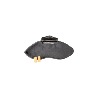 Маска на очі+беруші, Wenger, Eyemask with Ear Plugs, чорна Маска на очі+беруші, Wenger, Eyemask with Ear Plugs, чорна