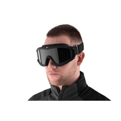 Маска тактична, захисна 2E Hawk WS Black Anti-fog, 3-х шаровий ущільнювач, сумка, 3 лінзи Маска тактична, захисна 2E Hawk WS Black Anti-fog, 3-х шаровий ущільнювач, сумка, 3 лінзи