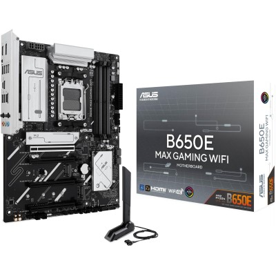 Материнcька плата ASUS B650E MAX GAMING WIFI sAM5 B650 4xDDR5 M.2 HDMI DP ATX (90MB1LD0-M0EAY0) Материнcька плата ASUS B650E MAX GAMING WIFI sAM5 B650 4xDDR5 M.2 HDMI DP ATX (90MB1LD0-M0EAY0)