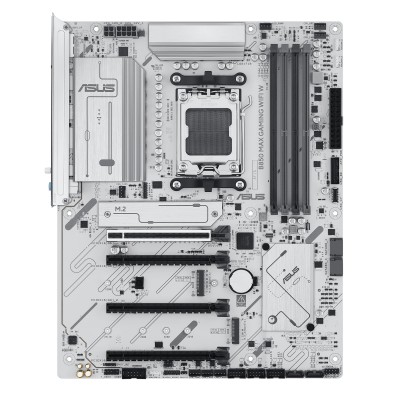 Материнcька плата ASUS B850 MAX GAMING WIFI W sAM5 B850 4xDDR5 M.2 HDMI DP WiFi BT ATX білий (90MB1M10-M0EAY0)