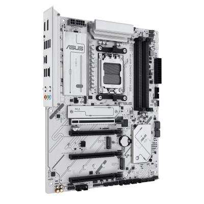 Материнcька плата ASUS B850 MAX GAMING WIFI W sAM5 B850 4xDDR5 M.2 HDMI DP WiFi BT ATX білий (90MB1M10-M0EAY0)