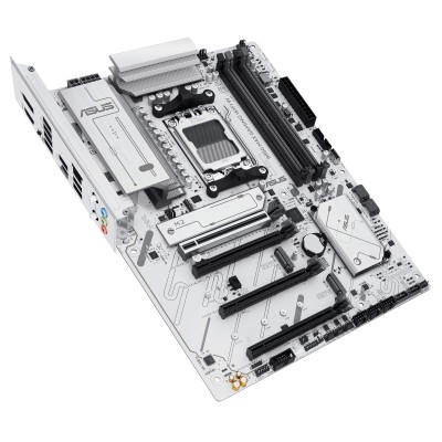 Материнcька плата ASUS B850 MAX GAMING WIFI W sAM5 B850 4xDDR5 M.2 HDMI DP WiFi BT ATX білий (90MB1M10-M0EAY0)